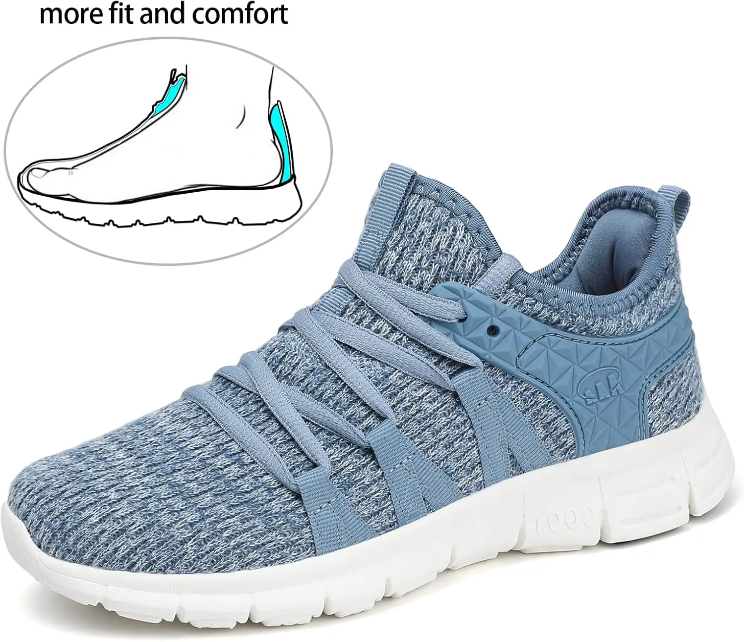 INZCOU Running Shoes Lightweight Tennis Shoes Non Slip Gym Workout Shoes Breathable Mesh Walking Sneakers
