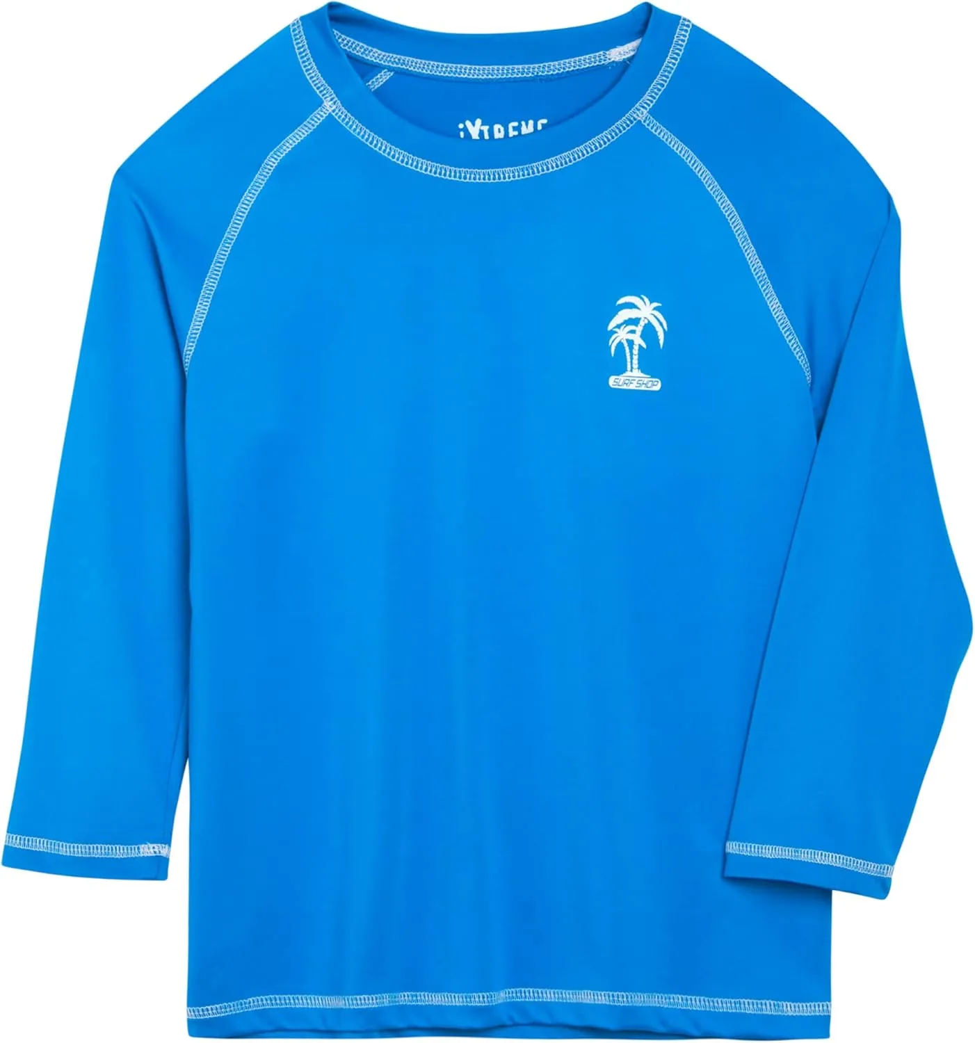 iXtreme Boys Swim Shirt - UPF50  Sun Shirt Long Sleeve Rash Guard for Boys - Quick Dry Toddler and Big Kids Swim Top (2T-20)