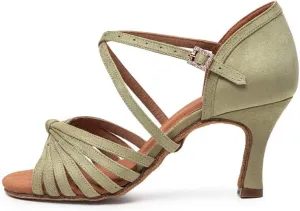 JUODVMP Ballroom Latin Shoes Women Salsa Tango Practice Dance Shoes Model KCBD