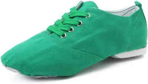 JUODVMP Women's Breathable Canvas Jazz Dance Shoes Lady Latin Yoga Ballroom Dance Shoes,Model TJDBFBJS