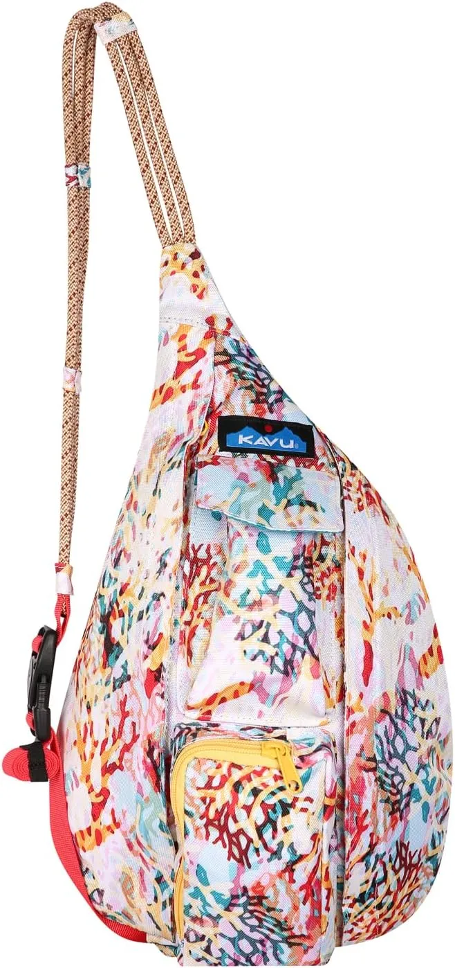 KAVU Mini Rope Sling Pack with Adjustable Rope Shoulder Strap