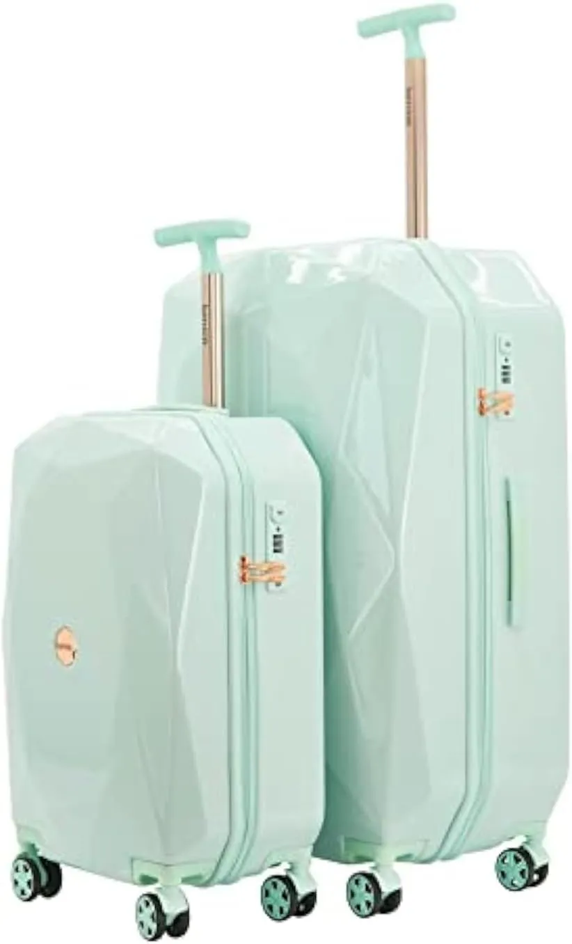 kensie Women's Gemstone Luggage, Mint, 2 Piece Set (28"/20")