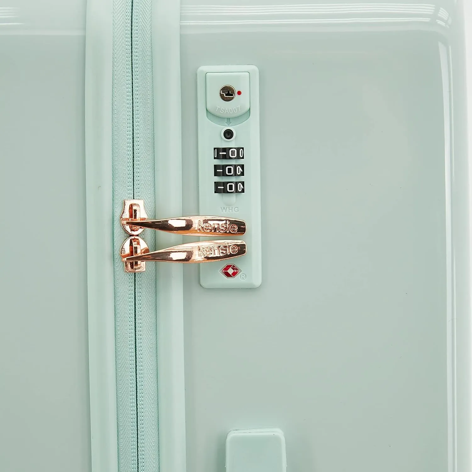 kensie Women's Gemstone Luggage, Mint, 2 Piece Set (28"/20")