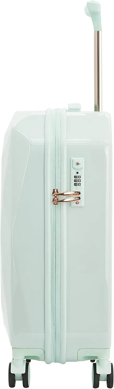 kensie Women's Gemstone Luggage, Mint, 2 Piece Set (28"/20")