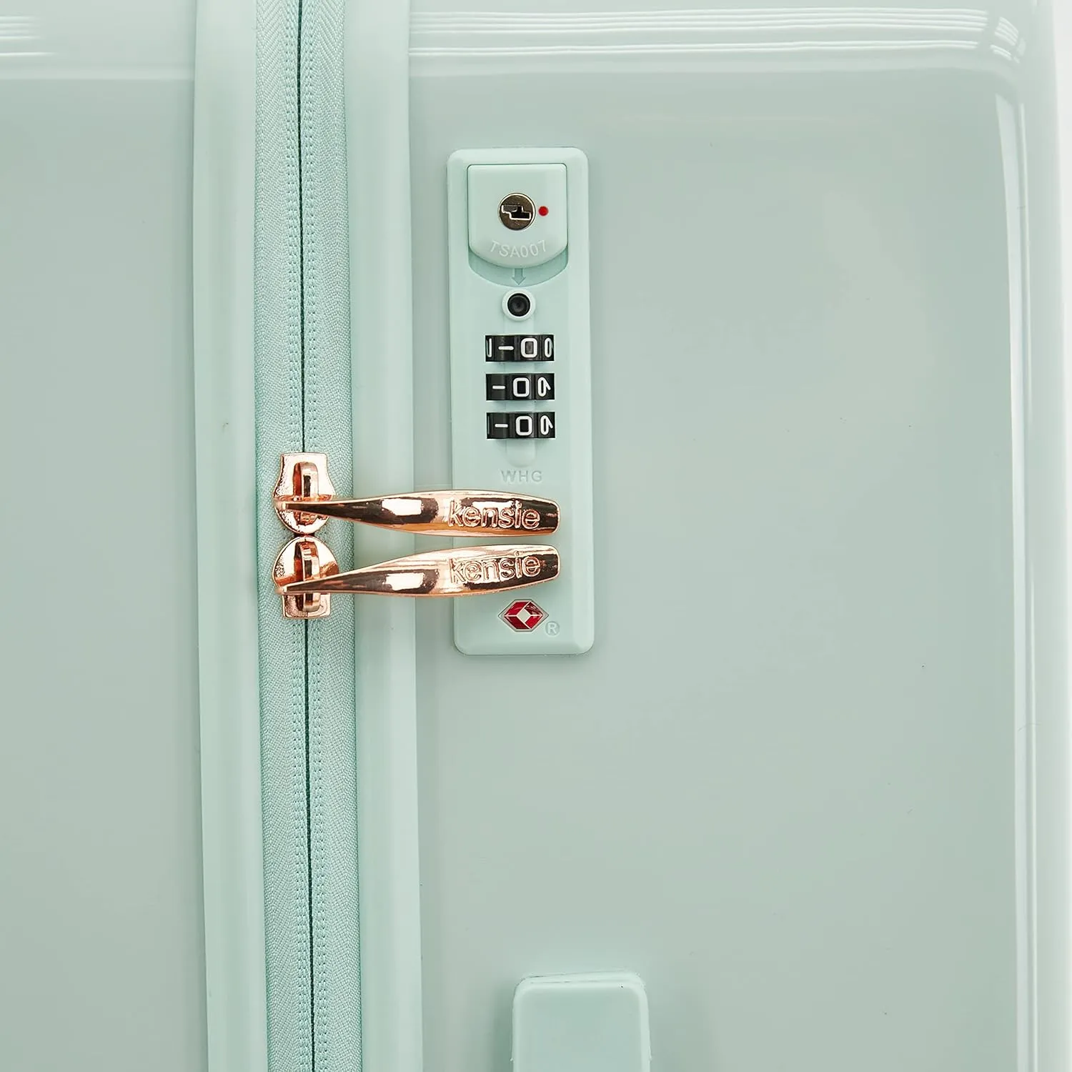 kensie Women's Gemstone Luggage, Mint, 2 Piece Set (28"/20")