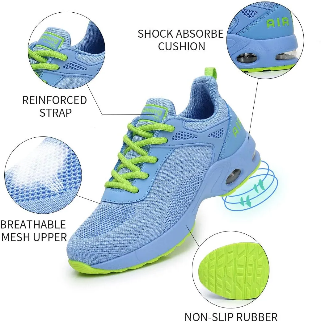 KPP Running Shoes for Women, Navy Blue and Pink, Breathable Mesh Upper