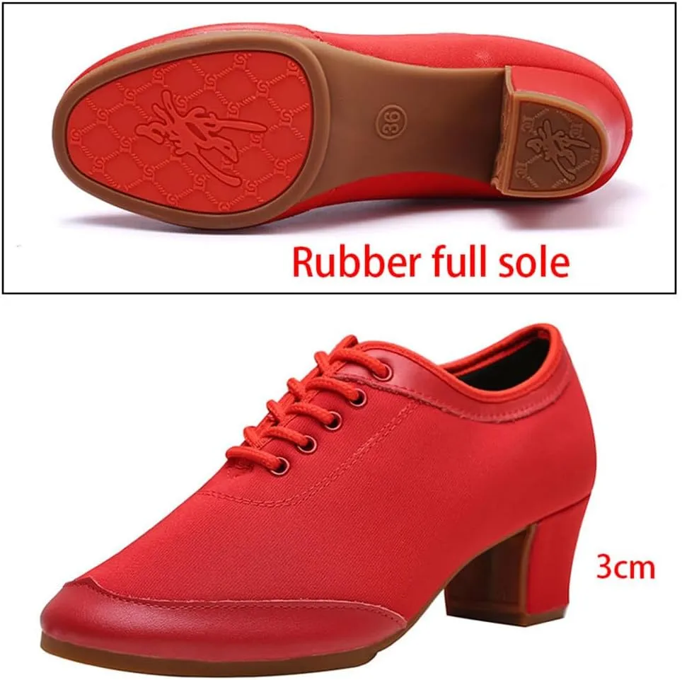 Ladies Ballroom Dance Shoes, Latin Salsa Tango Dancing Shoes for Female Breathable Performance Shoes