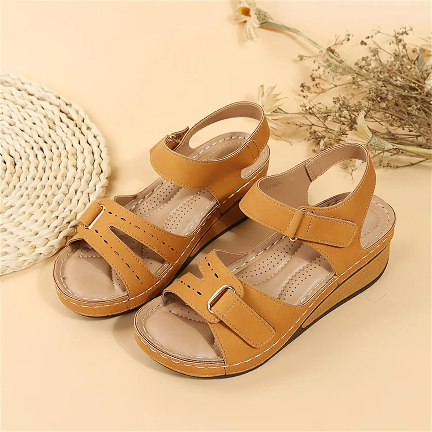 Ladmiple Orthopedic Sandals For Women Wide Width Comfortable Flip Flops with Arch Support Dressy Summer Orthotic Slides