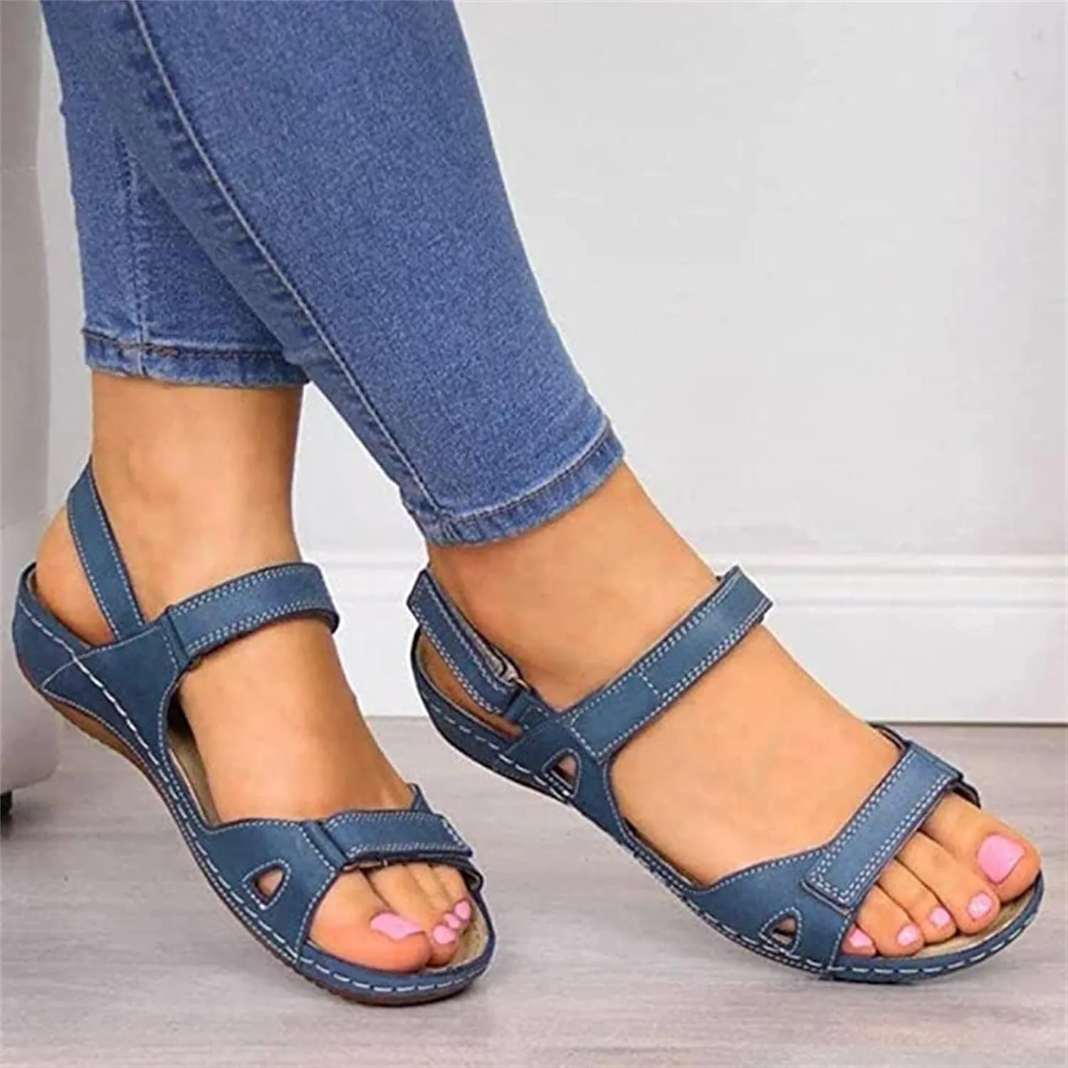 Ladmiple Orthotic Sandals For Women Dressy Summer Flips Flops Arch Support for Flat feet Orthopedic Slides Plantar Fasciitis