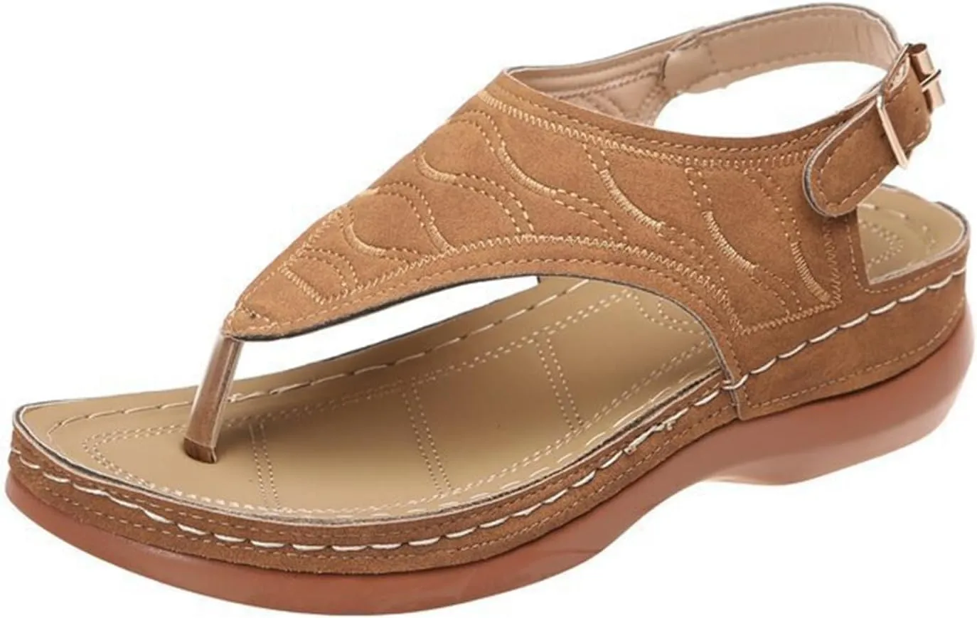 Ladmiple Orthotic Sandals For Women Plantar Fasciitis Arch Support Orthopedic Flip Flops Dressy Summer Comfortable Slides