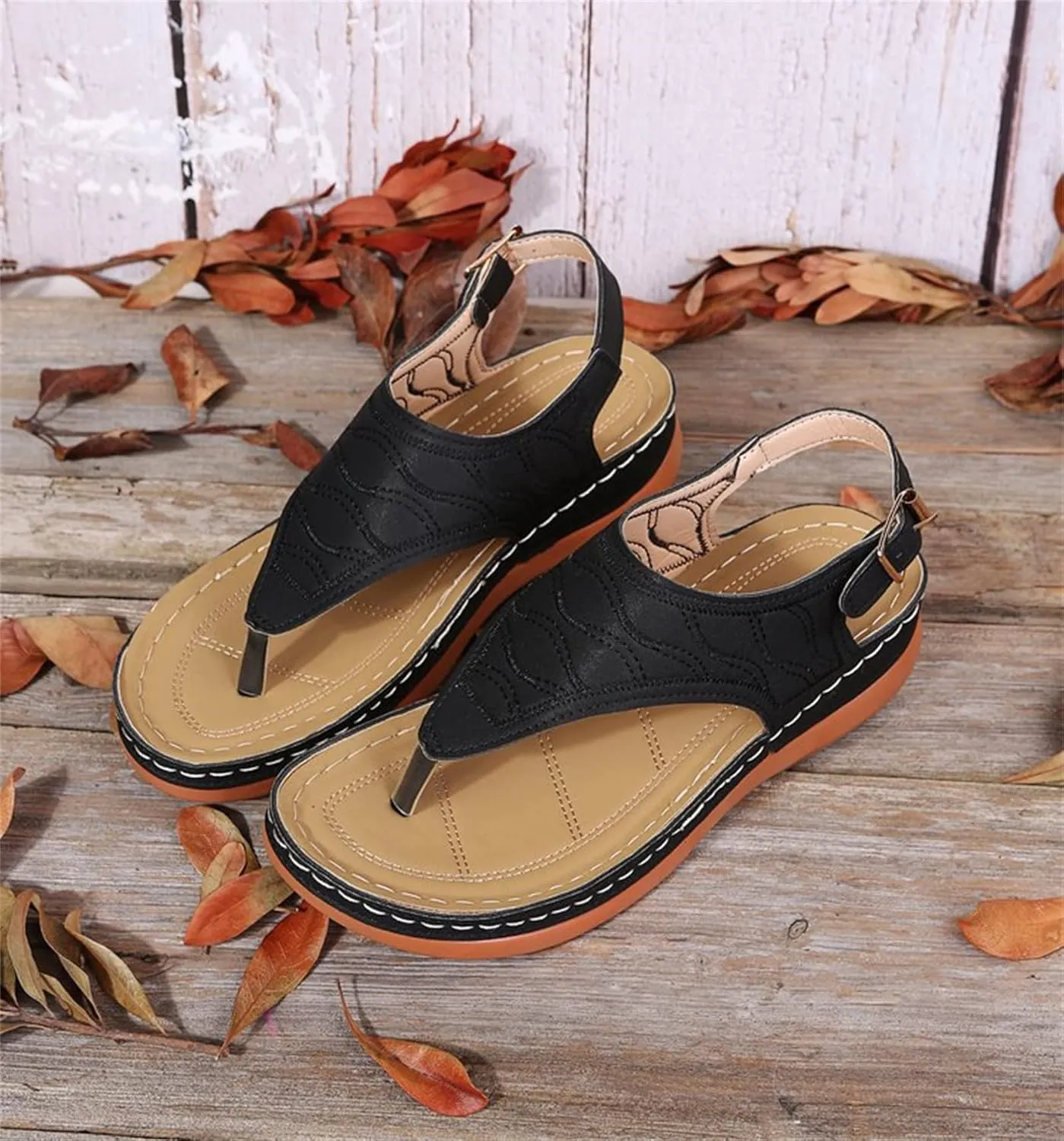 Ladmiple Orthotic Sandals For Women Plantar Fasciitis Arch Support Orthopedic Flip Flops Dressy Summer Comfortable Slides