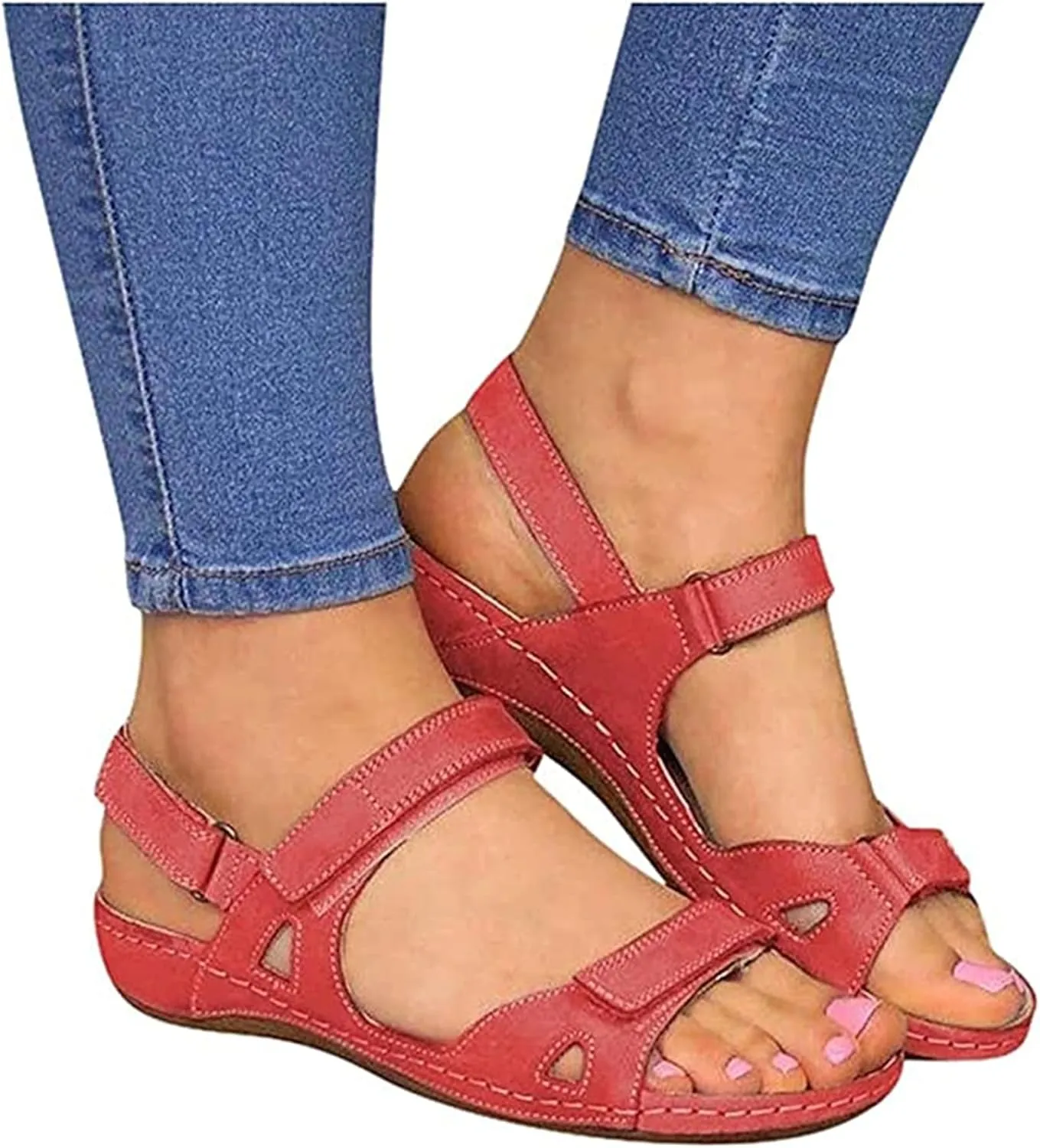 Ladmiple Orthotic Sandals For Women Plantar Fasciitis Comfort Walking Arch Support Slides Dressy Summer Orthopedic Flip Flops