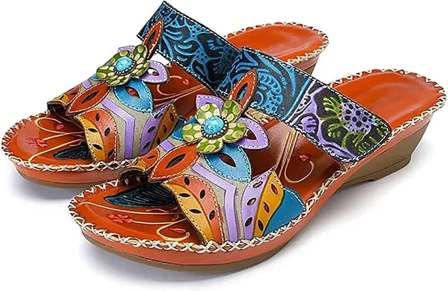 Ladmiple Sandals Women Dressy Summer Flat Walking Comfortable Arch Support Orthopedic Slippers Slip On Orthotic Flip Flops