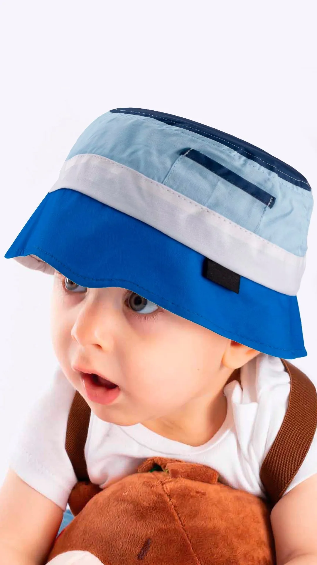 Lightweight Cotton Hat for Toddlers - Wide Brim Print Cap