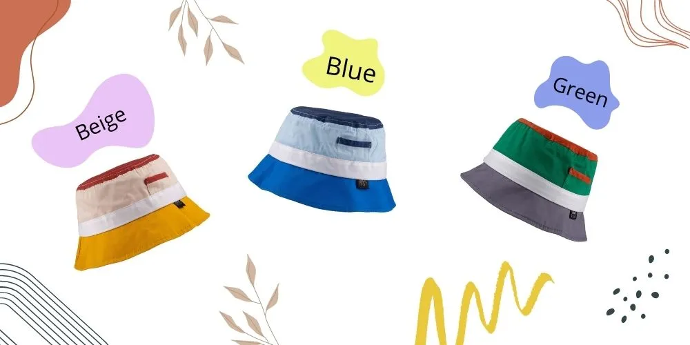Lightweight Cotton Hat for Toddlers - Wide Brim Print Cap