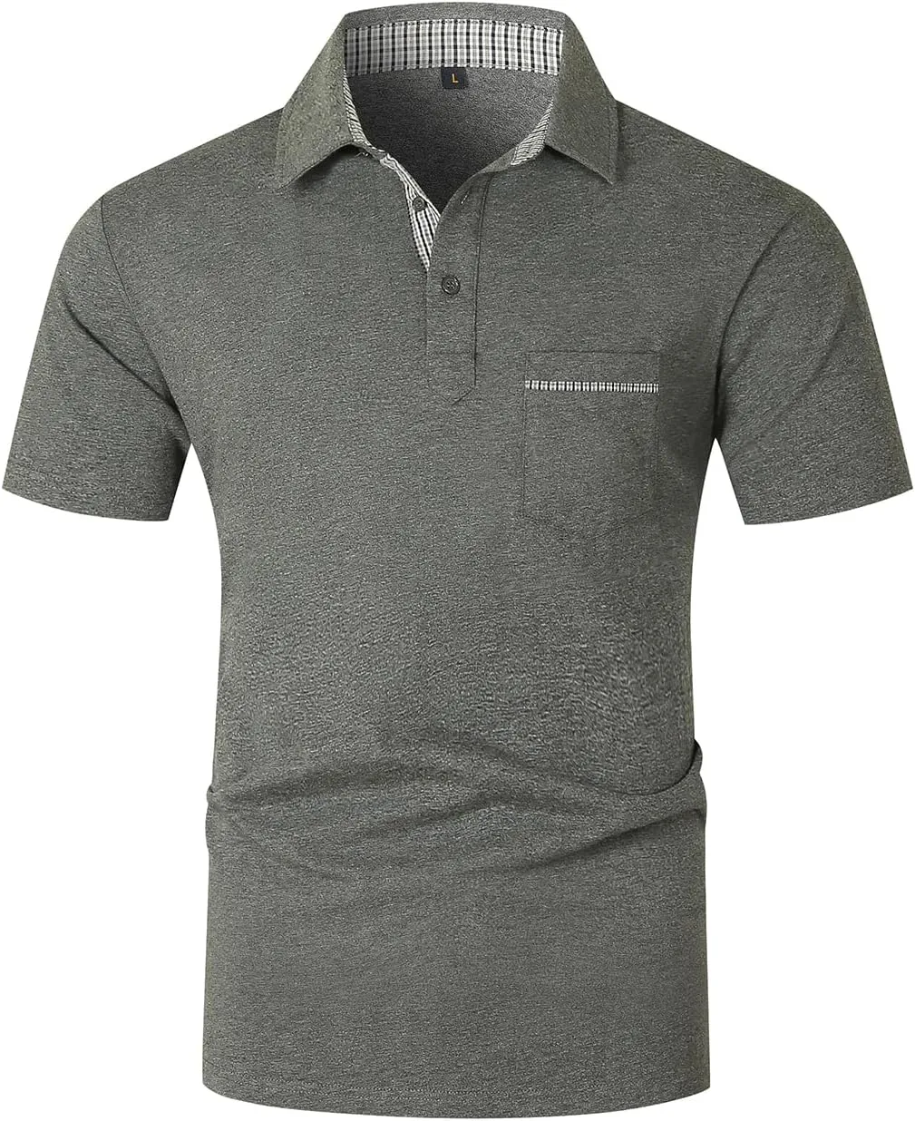 LIUPMWE Mens Polo Shirts Short Sleeve Shirts for Men Casual Cotton Collared T Shirt Golf Shirts Stylish Tops