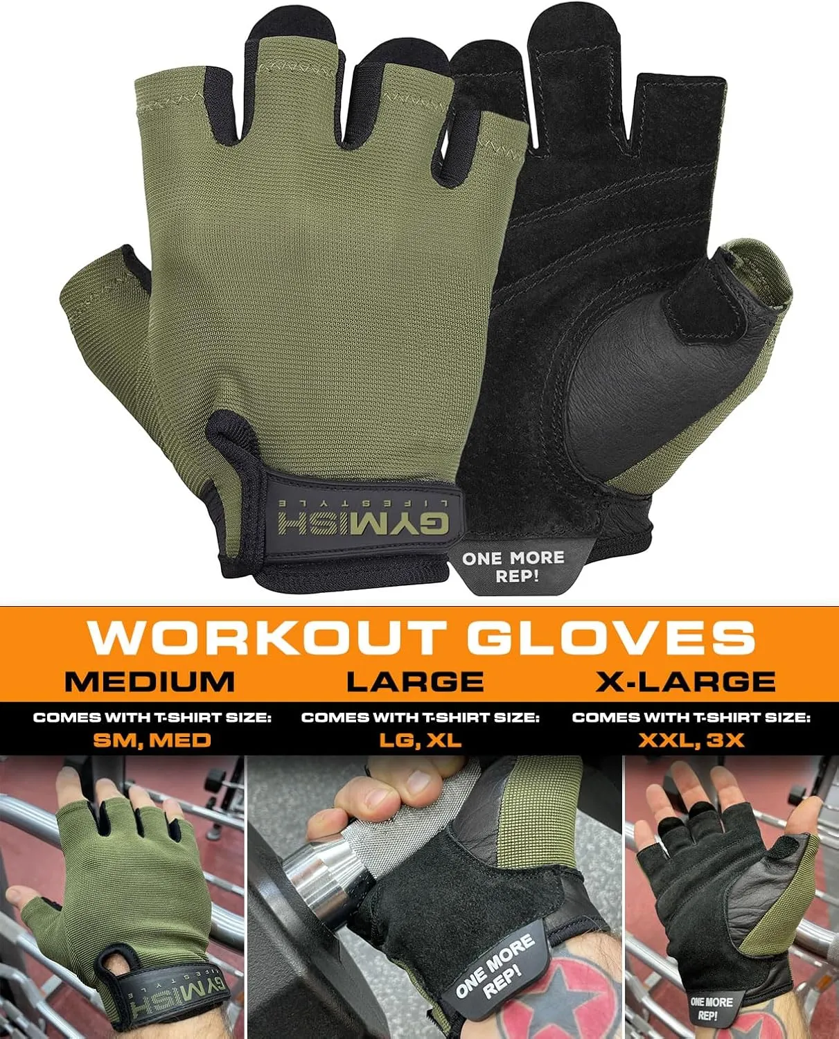 Make a Gift Box for him, Gift Set for Men Contains Workout T-Shirt, Weight Plate Necklace, Gym Lifting Gloves