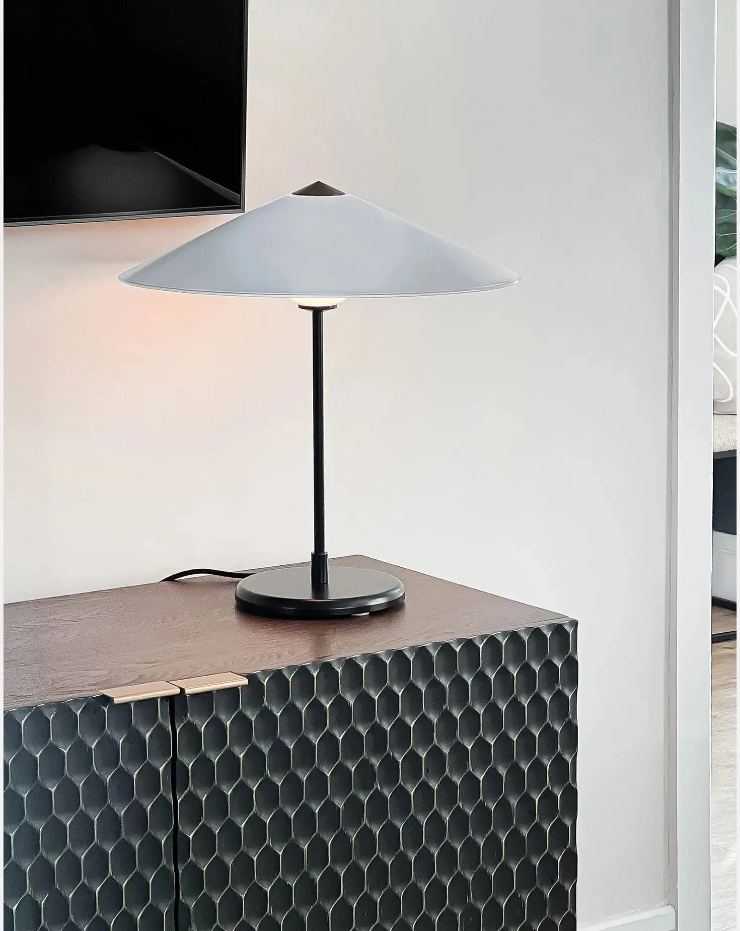 Marsha Table Lamp in Cloud Grey