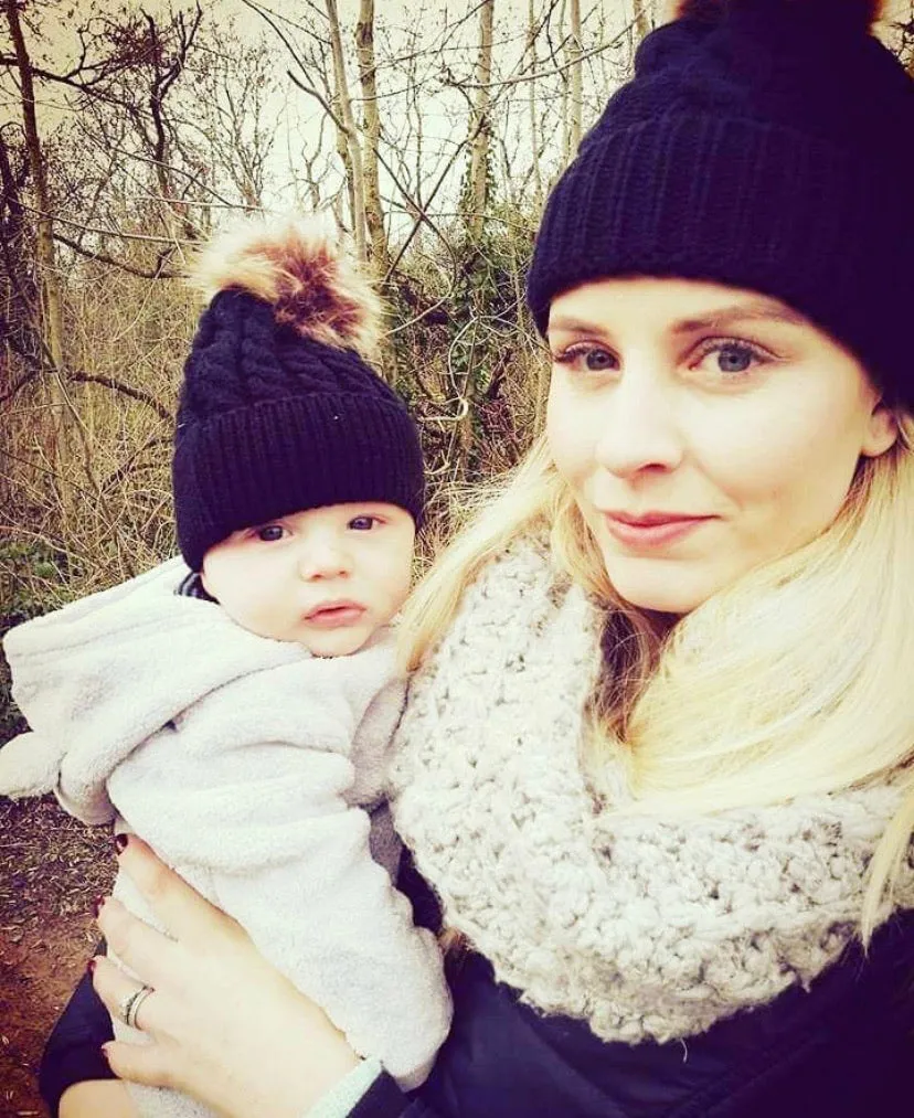 Matching Mama & Baby Hats -Black