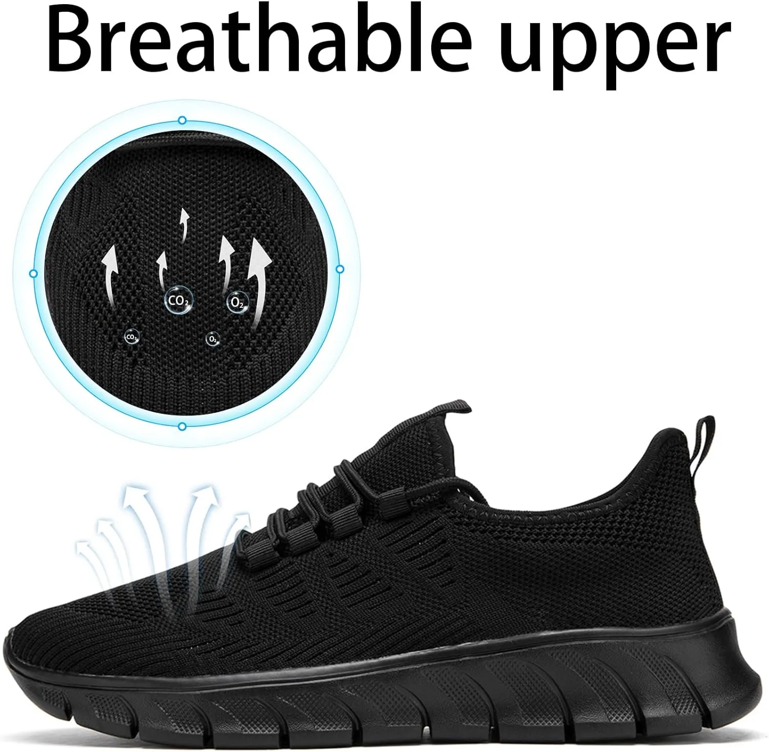 Men Tennis Shoes Running Shoes - Gym Sneakers Shoes Walking Workout Shoes Non Slip Walking Athletic Slip on Breathable Mesh Comfortable Lightweight Casual Fashion Sports Shoes
