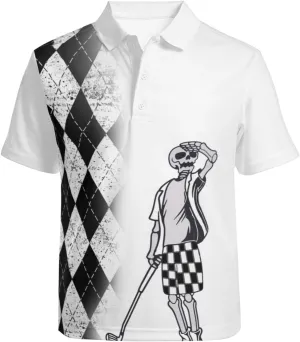 Men's Funny Golf Shirts Hawaiian Polo Shirts Short Sleeve Performance Moisture Wicking Dry Fit Beach Summer Golf Polo Shirts