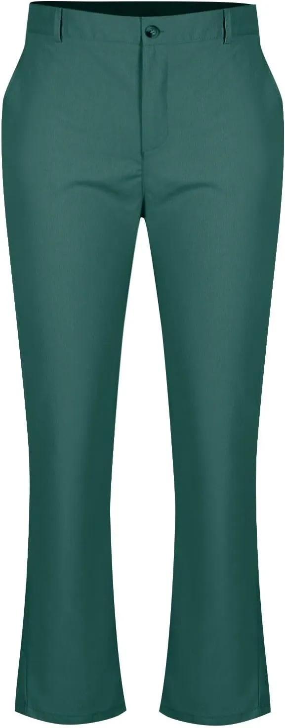 Mens Golf Pants Slim Fit Lightweight Business Casual Pants Dress Trousers Pinstripe Classic Solid Office Wear