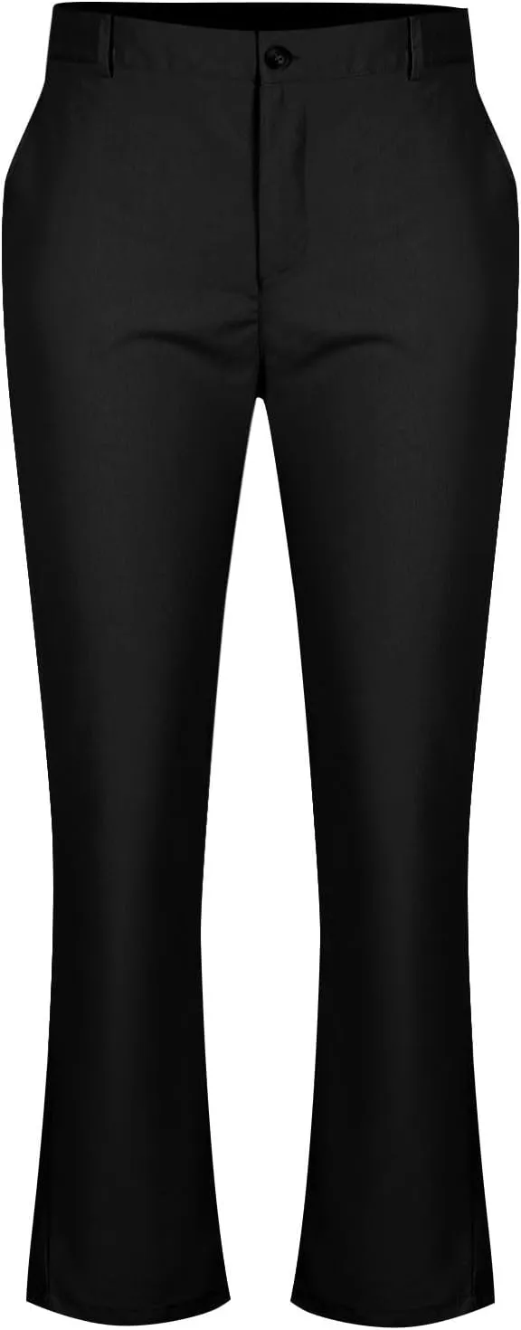 Mens Golf Pants Slim Fit Lightweight Business Casual Pants Dress Trousers Pinstripe Classic Solid Office Wear