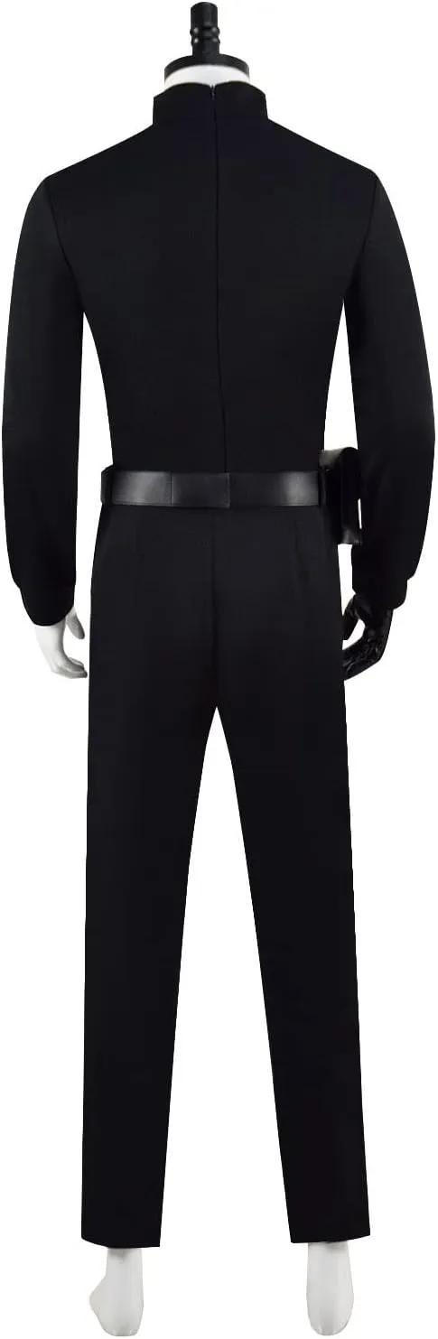 Mens Jedi Outfit Luke Skywalker Cosplay Costume Battle Front Halloween Uniform Suit T-shirt Trousers with Gloves