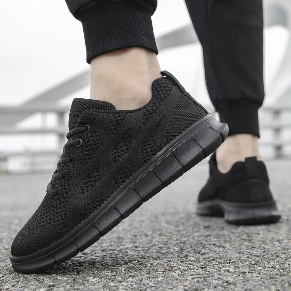 Mens Running Shoes Slip On Sneakers Walking Tennis Gym Athletic Sports Fashion Casual Breathable Shoes