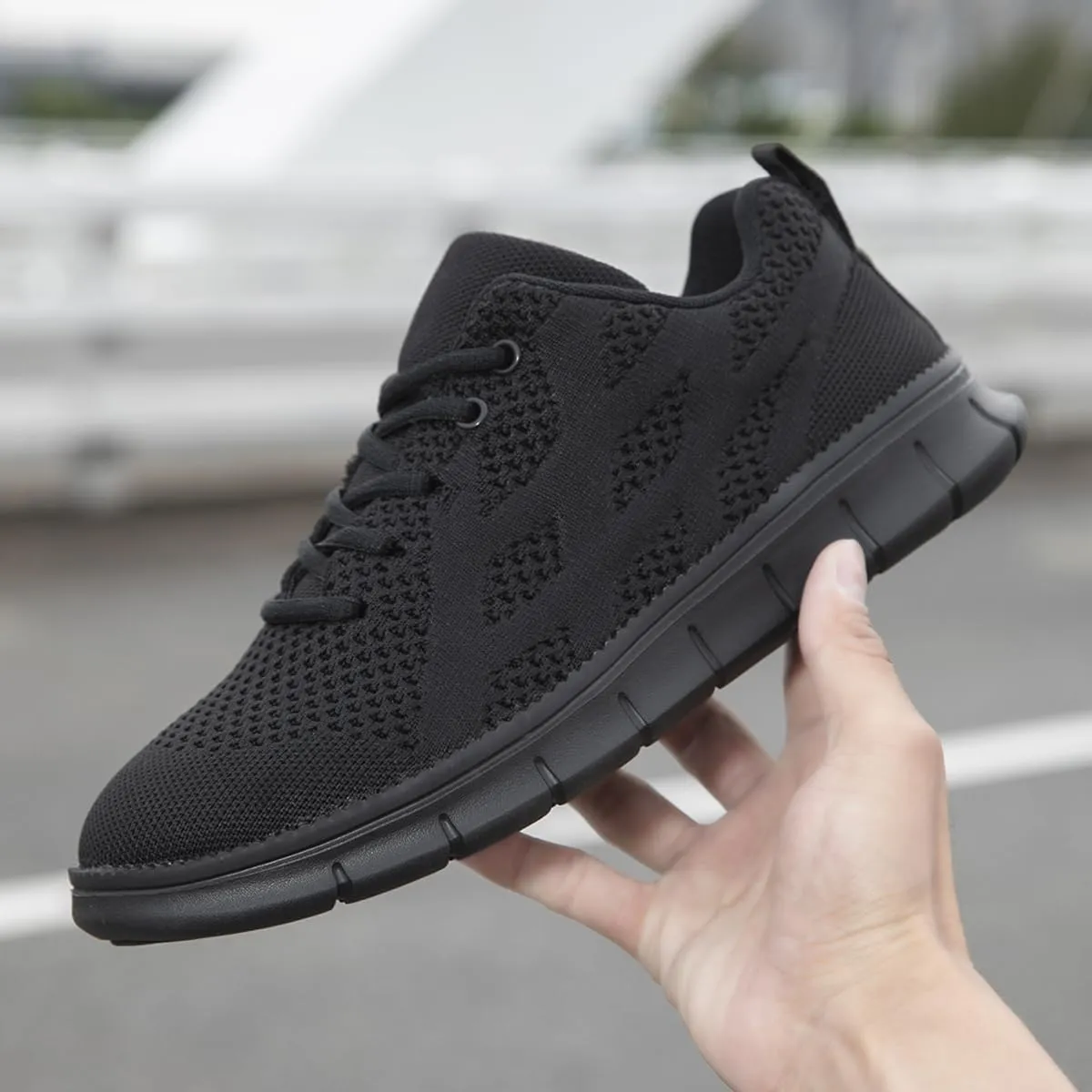 Mens Running Shoes Slip On Sneakers Walking Tennis Gym Athletic Sports Fashion Casual Breathable Shoes