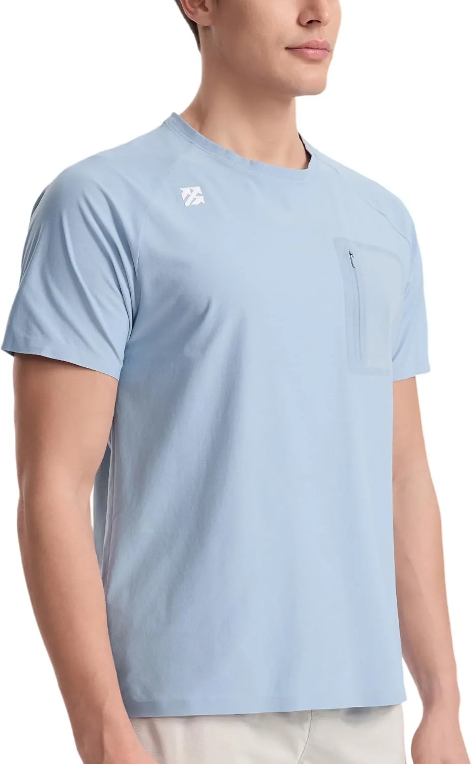 Mens Seamless T-Shirts Light Weight Moisture Wicking Running Workout Pickleball Shirts for Men