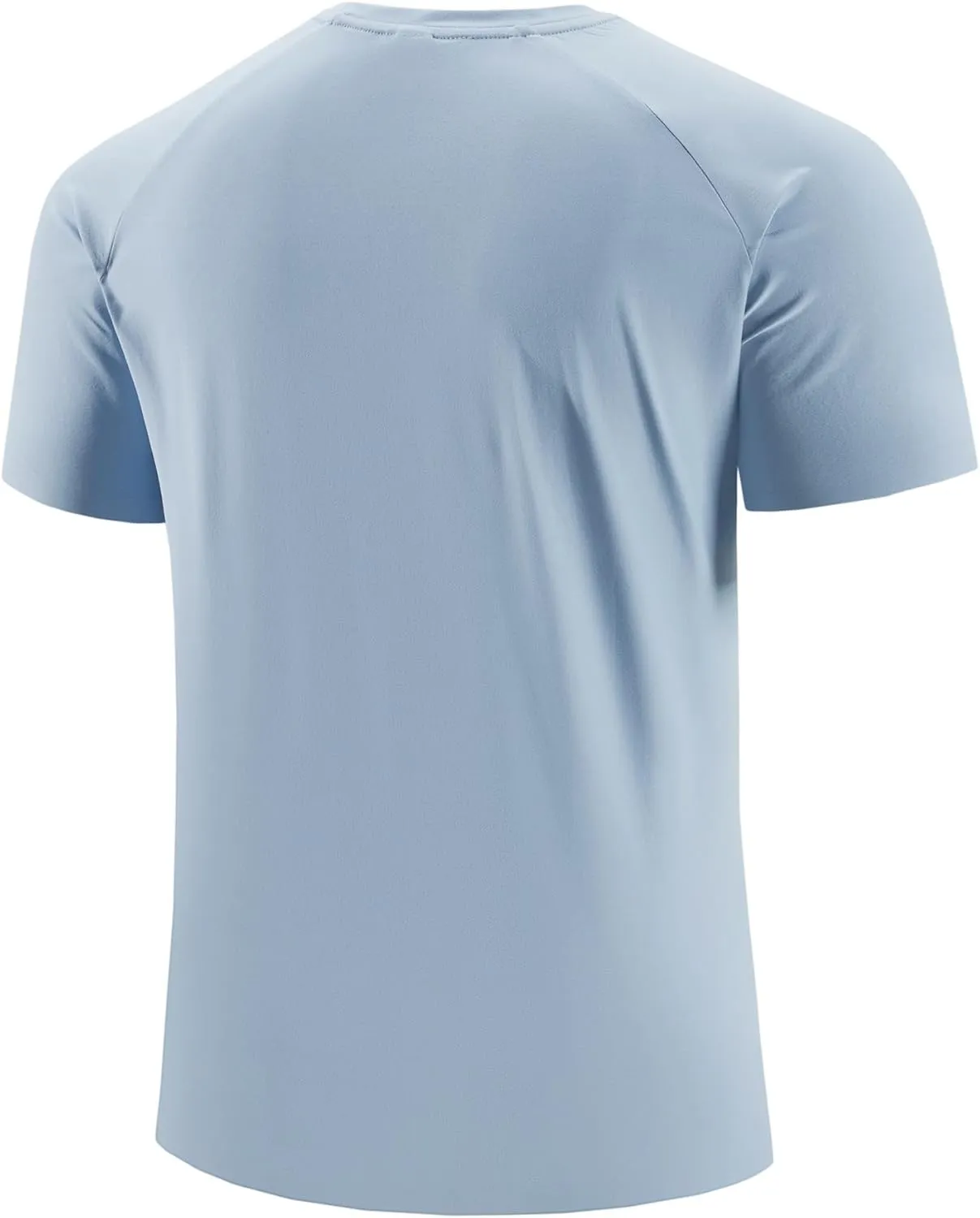 Mens Seamless T-Shirts Light Weight Moisture Wicking Running Workout Pickleball Shirts for Men