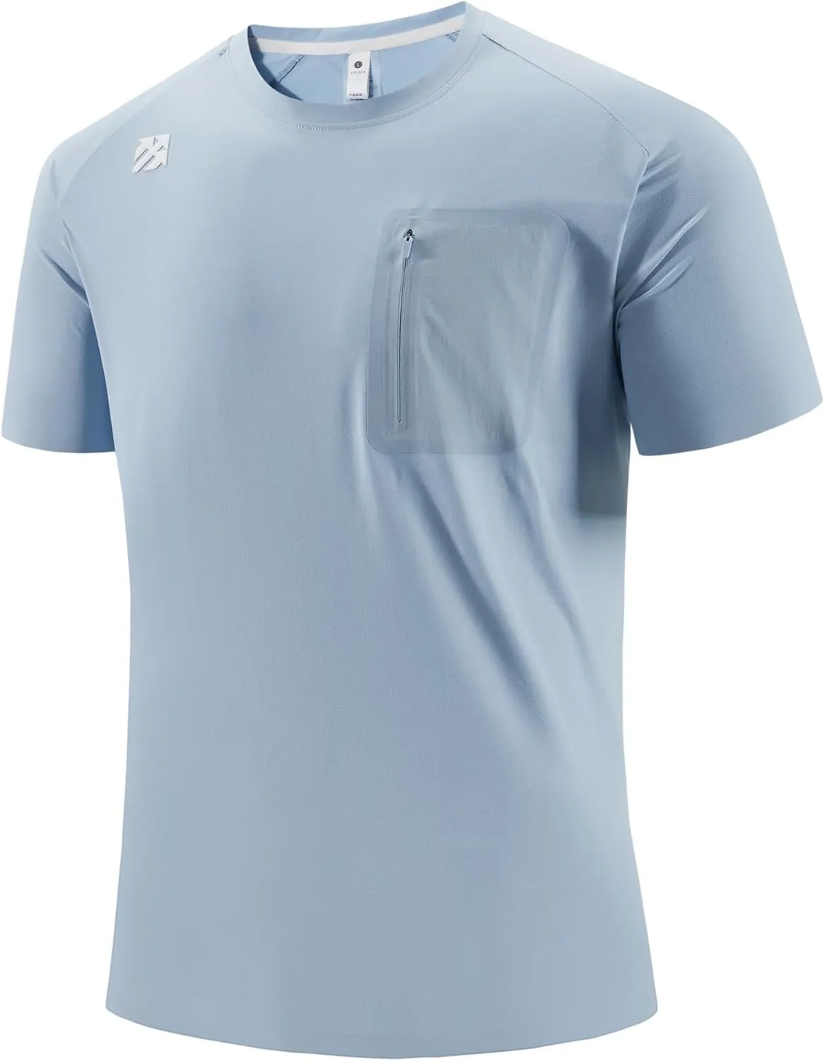 Mens Seamless T-Shirts Light Weight Moisture Wicking Running Workout Pickleball Shirts for Men