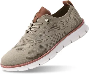 Mens Shoes Roomy Toe Box, Ergonomic Insole, Bounce & Cushion, Featuring Breathable Knitted Fabric, Orthopedic Toe Box, Featherlight