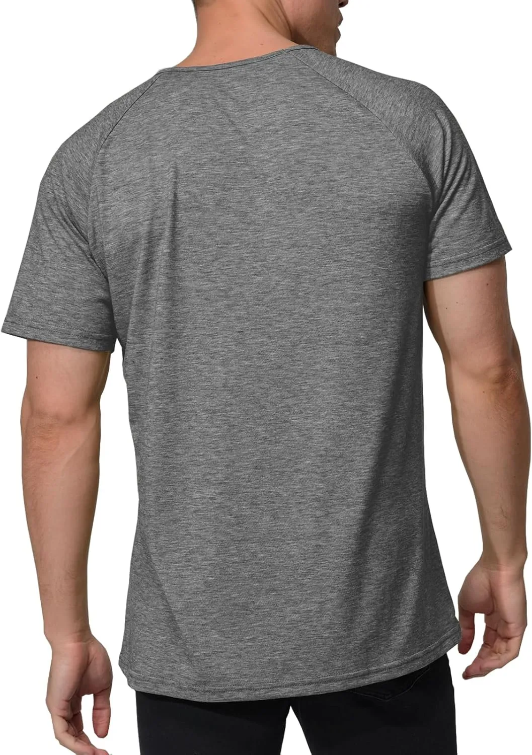 Men's Short Sleeve Crewneck Graphic Tee Believe Cross Print Christian Shirts Workout Shirts