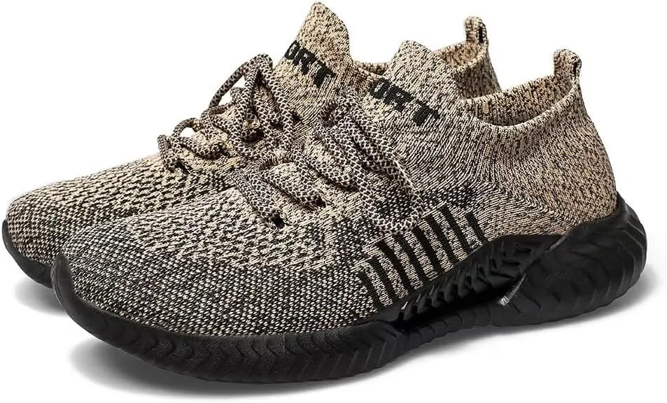 Mens Slip On Running Shoes for Men Breathable Lightweight Walking Shoes Sport Fashion Sneakers