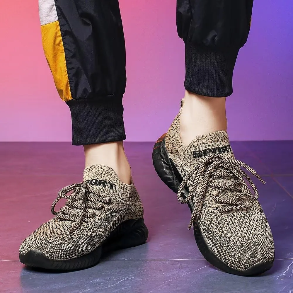 Mens Slip On Running Shoes for Men Breathable Lightweight Walking Shoes Sport Fashion Sneakers