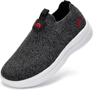 Men's Slip On Sneakers Walking Shoes Wide Casual Soft Breathable Slip in Sock SneakersNon-Slip Rubber Sole, Workout,Athletic