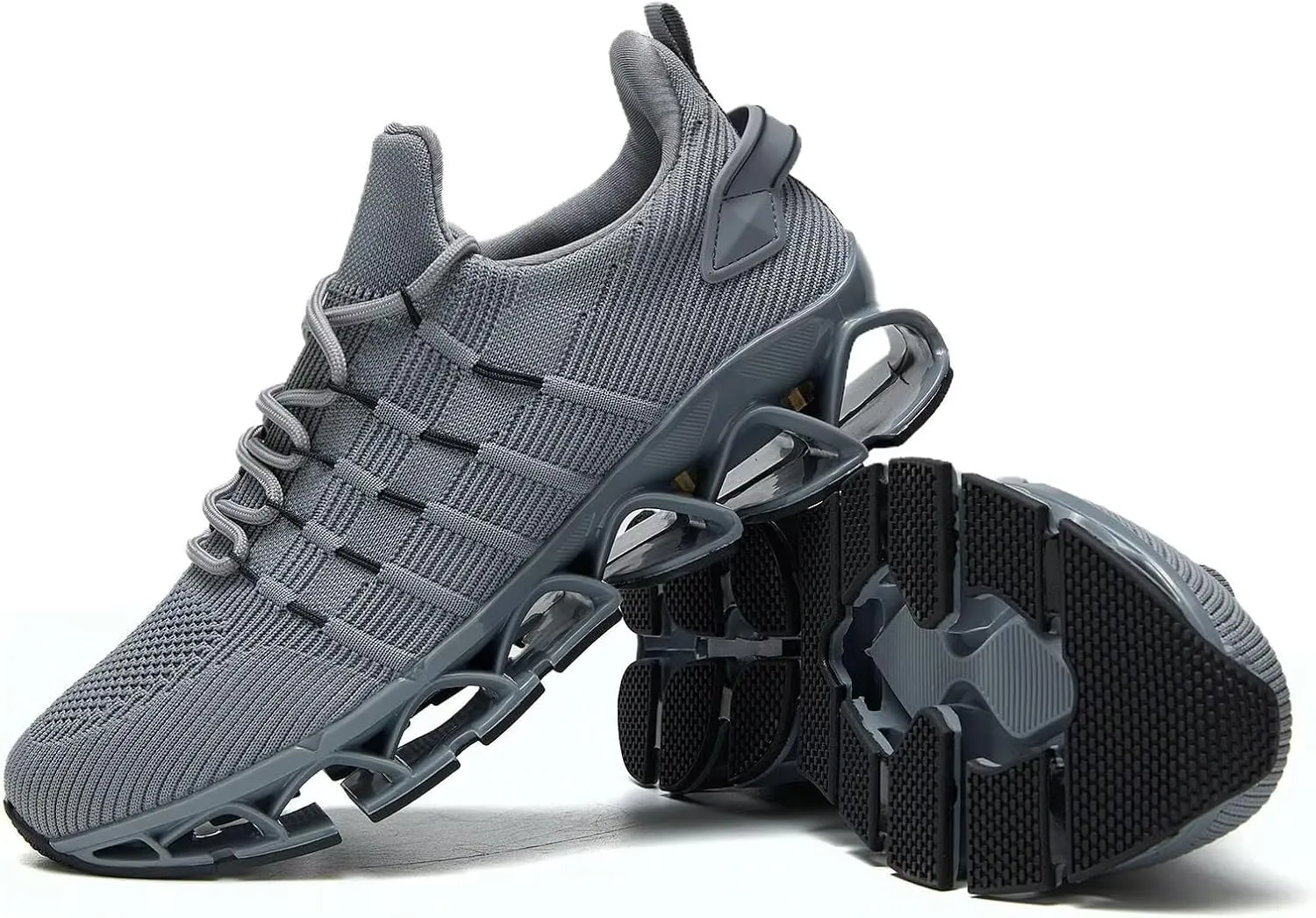 Mens Slip On Walking Shoes Blade Non Slip Tennis Running Shoes Lightweight Workout Breathable Mesh Fashion Sneakers
