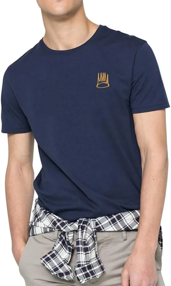 Mens T-Shirts J Cole Crown Embroidered Short Sleeve Classic Basic T Shirt for Men