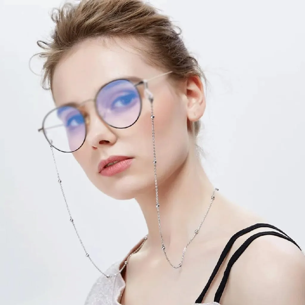 Metal Glasses Chain Sunglasses Neck Chain Earphone Chain(Rose Gold)