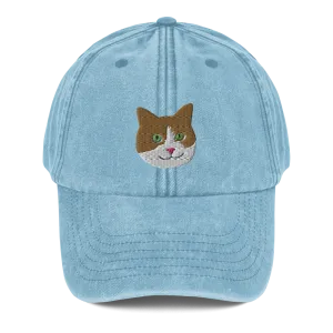 Mr. Peaches the Cat Denim Hat (Adult)