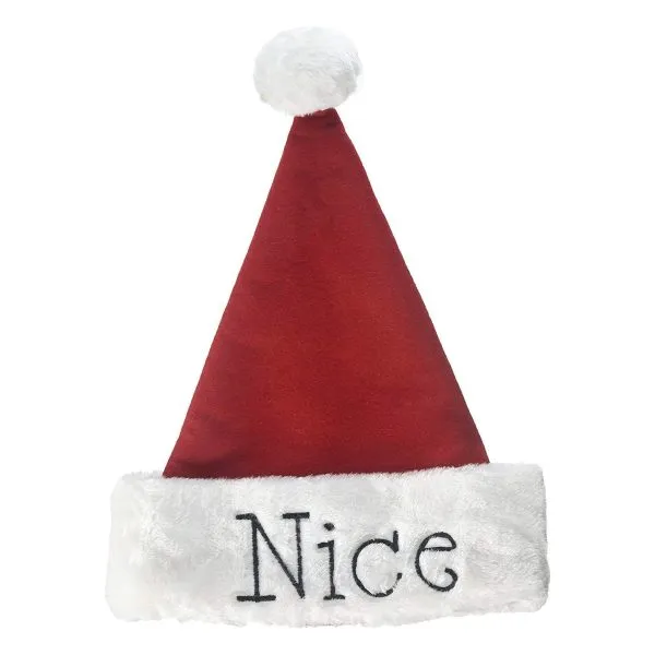Naughty or Nice Santa Hats - 4 Pack