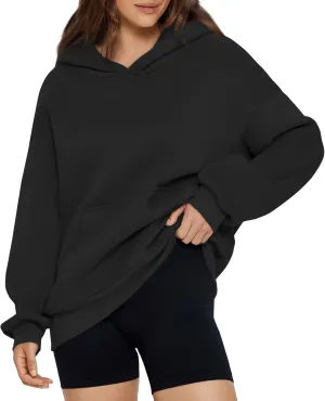 NBXNZWF Women's Oversized Hoodies 2025 Fall Y2K Clothes Long Sleeve Casual Loose Pullover Hooded Sweatshirts with Pocket