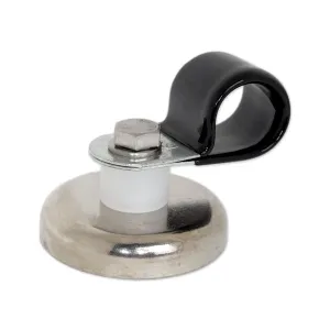 Neodymium D36mm Hose Clamp P-Clip Magnet | Neoprene | ID16mm dia. | Pull Force 41kg