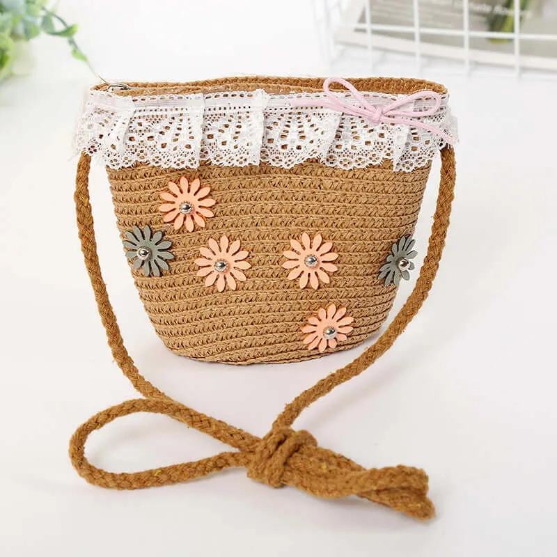 New cute children's hats, summer, sun-sunscreen, beach, hats, Japanese, cute, baby, straw hat manufacturer wholesale
