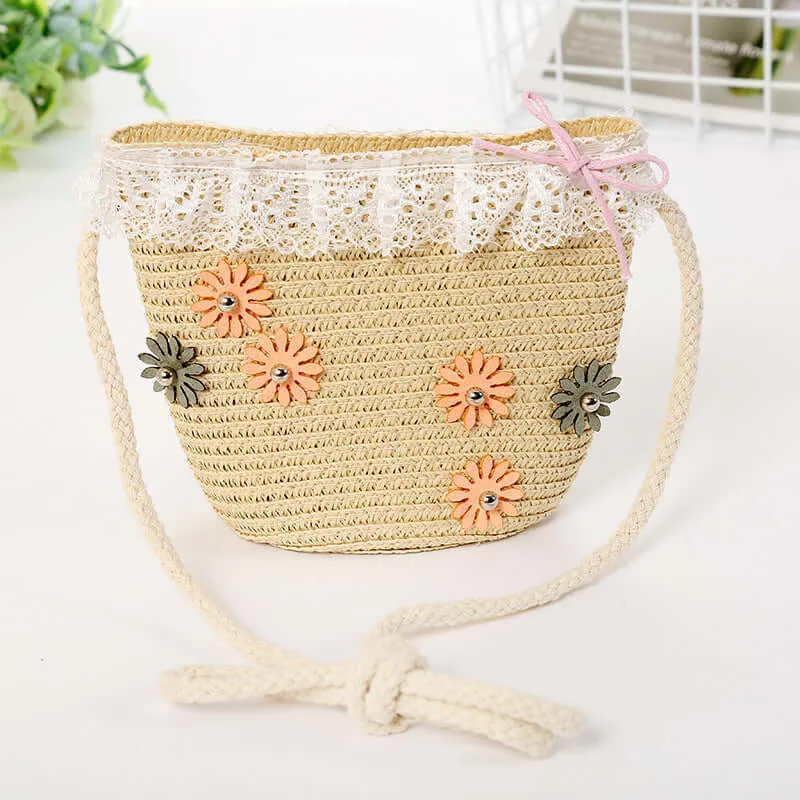 New cute children's hats, summer, sun-sunscreen, beach, hats, Japanese, cute, baby, straw hat manufacturer wholesale