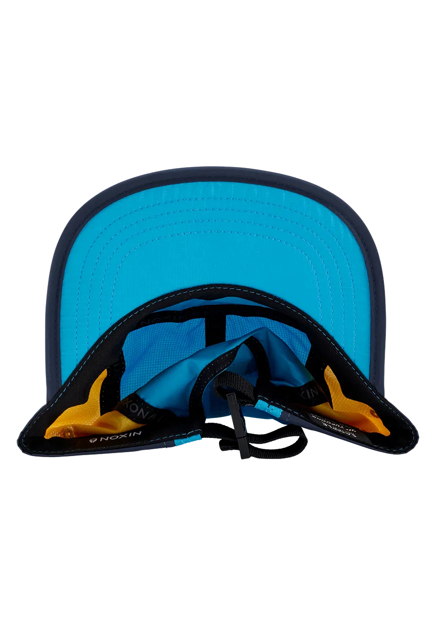 Night Runner Strapback Hat - Aqua / Yellow