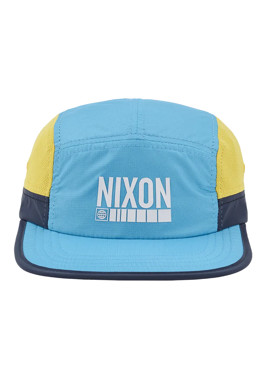 Night Runner Strapback Hat - Aqua / Yellow