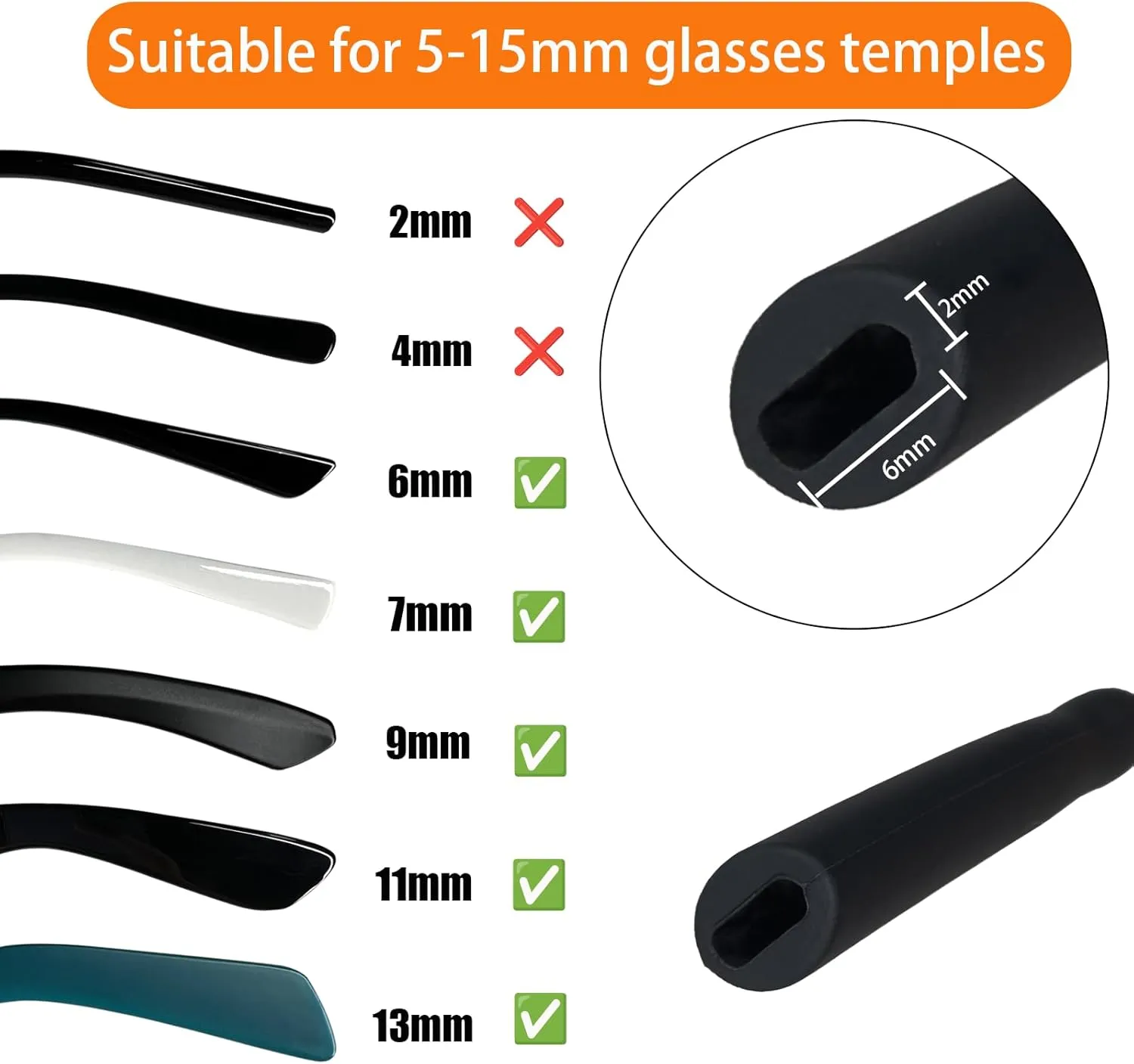 No Tail Adjustable Women Glasses strap chain for Sport,Anti-slip Sunglasses Lanyard Strap Eye Glasses Holders